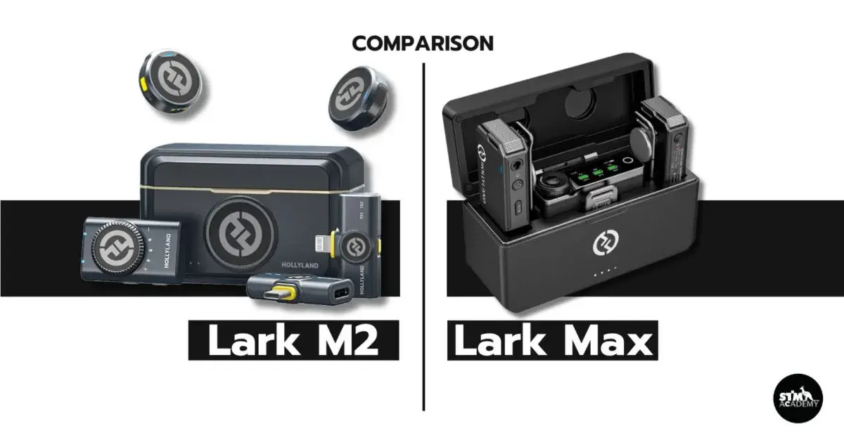 เปรียบเทียบไมค์ไวเลสตัว Top Hollyland Lark M2 และ Lark Max-The Digital STM Company Limited