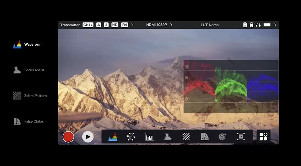 Hollyland Pyro 5 ฟังก์ชันวิเคราะห์ภาพ