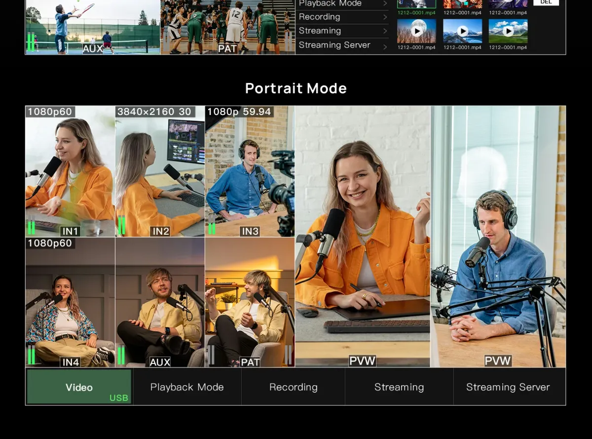 Cinetreak STREAM 1 - Video Switcher สำหรับ Live Streaming 4 HDMI รองรับ 4K-The Digital STM Company Limited