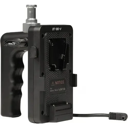 Nanlite BT-BG-V V-mount Battery Grip with DC Connector-The Digital STM Company Limited