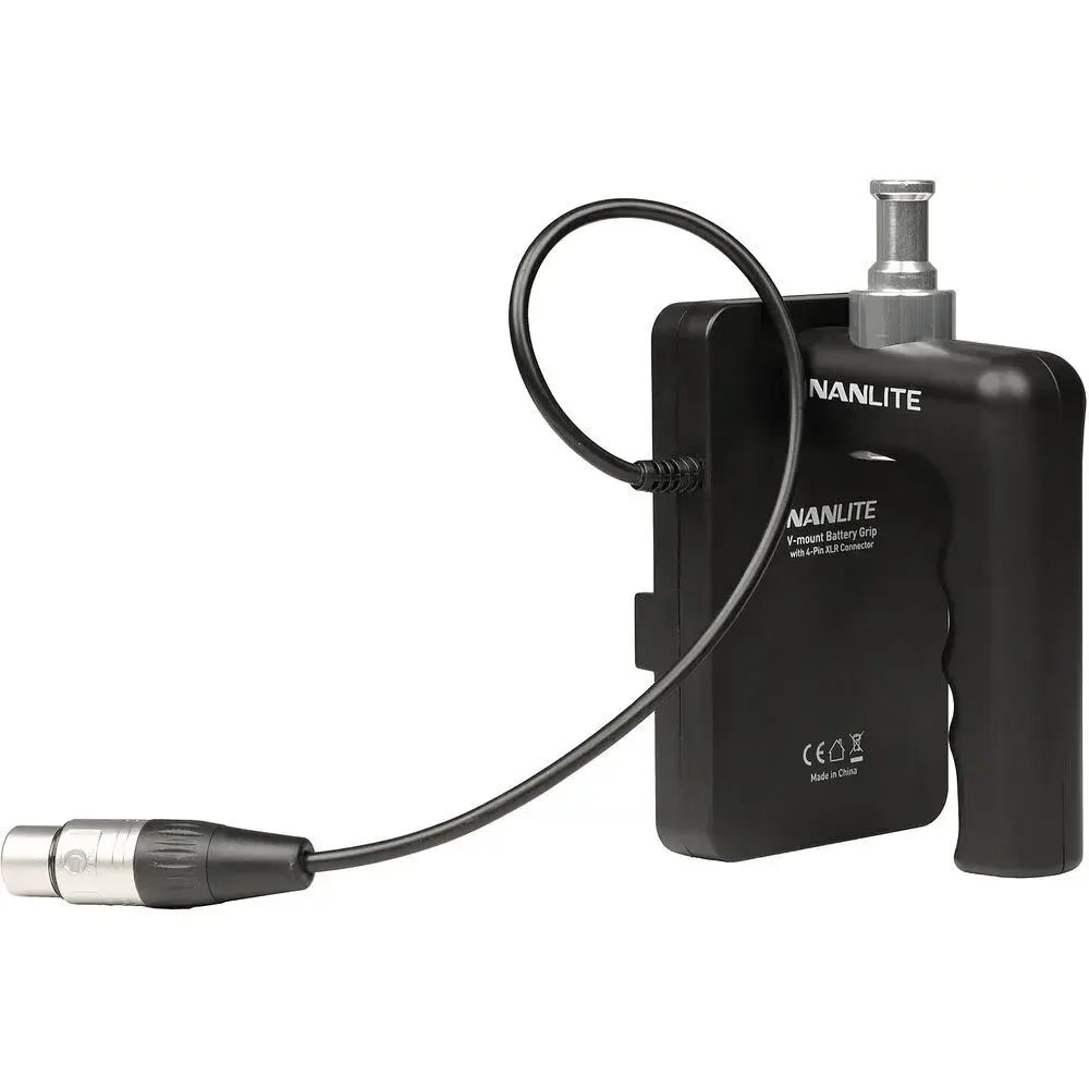 Nanlite V-Mount Battery Grip with 4-Pin XLR Connector-The Digital STM Company Limited