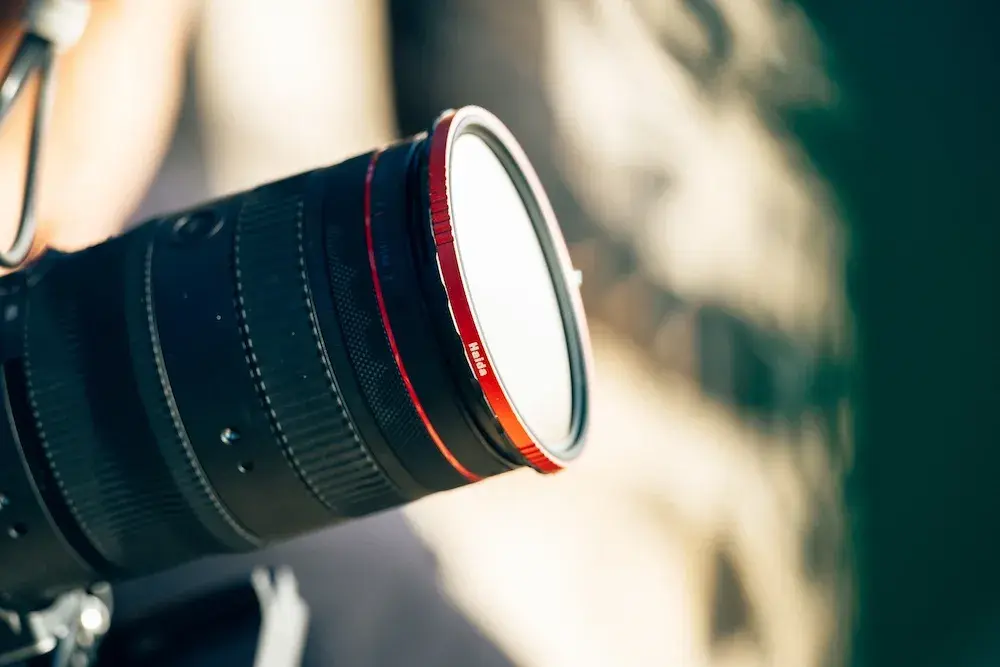 ฟิลเตอร์ Haida บนเลนส์ Canon ภาพ Close-up