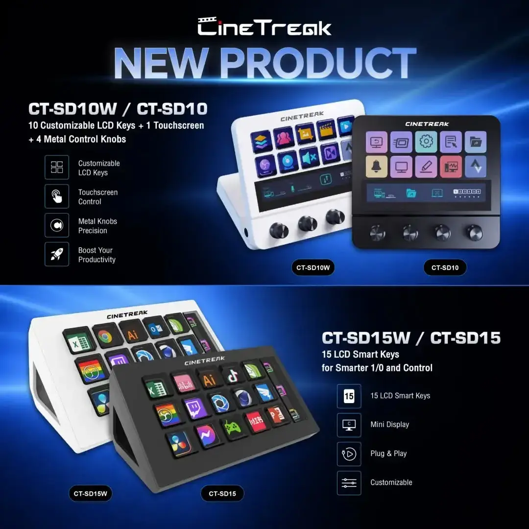 Cinetreak CT-SD10 & CT-SD15 Smart Control Deck