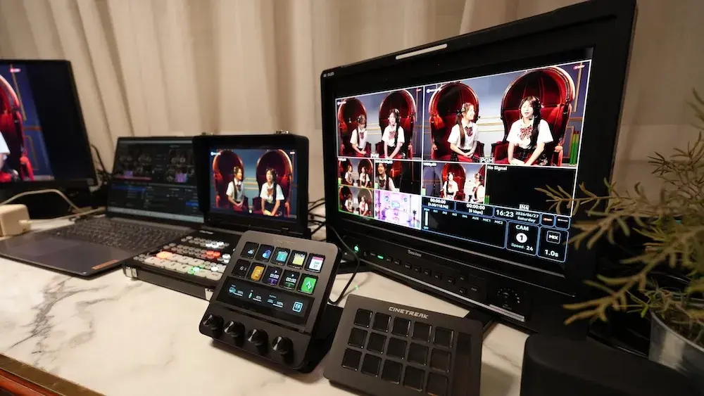 ฐาน Live Streaming ชุดควบคุม Cinetreak Stream Master และ Stream Deck